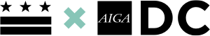 DC Flag and AIGA DC Logo